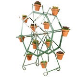Antique Ferris Wheel Garden Planter - Spins -